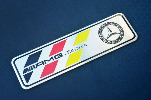 1pcs aluminum power trunk lid car sticker emblem badge fit for mercedes benz amg