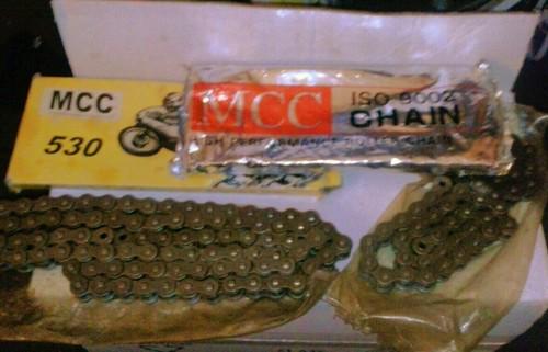 New mcc530 110 hi-performance motorcycle chain #02-4924 + free mcc50h links (76)