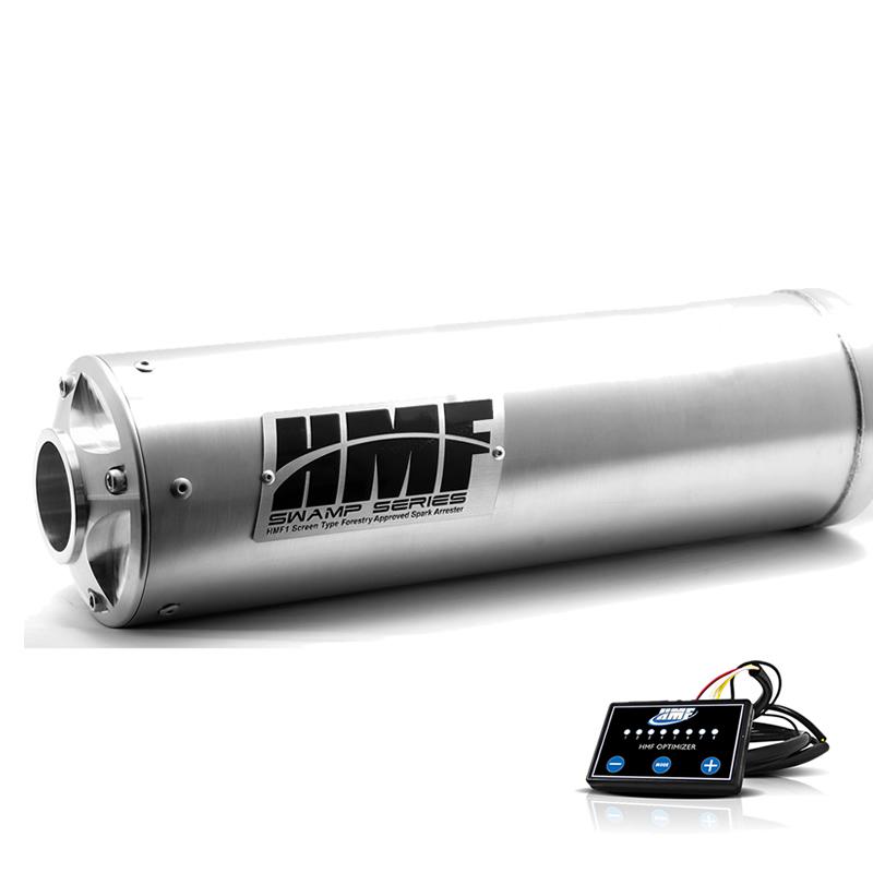 Hmf can am brp outlander max 800 clamp 2006 - 2012 swamp slip on exhaust & efi