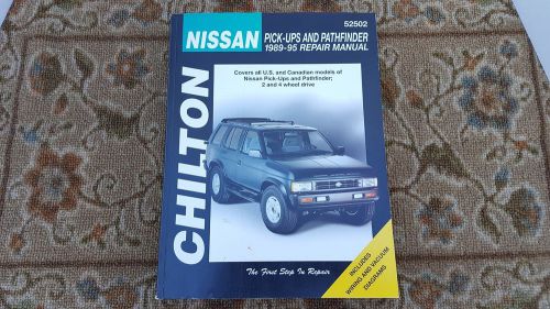 Nissan pick-ups and pathfinder 1989-95 repair manual chilton&#039;s  52502