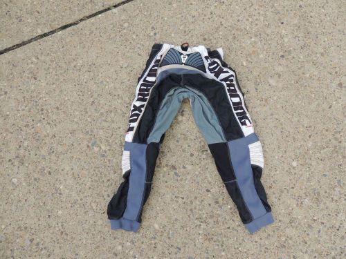 Fox racing 180 moto race padded pants motocross off road gray black sz 30
