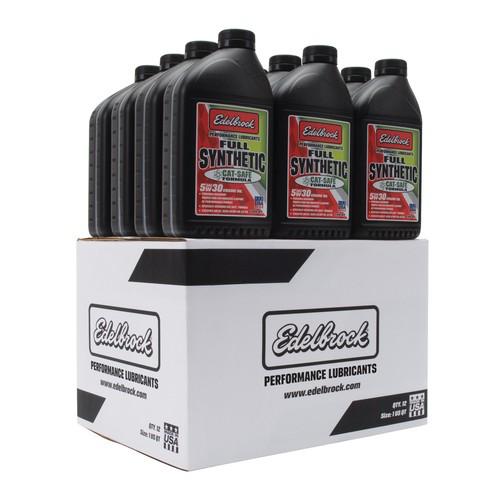Edelbrock 1081 high performance synthetic engine oil sae 10w40 1 qt. case of 12