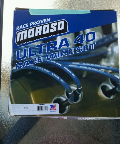 Moroso ultra 40 race wires # 73820 bbc under headers layout sleeved new!