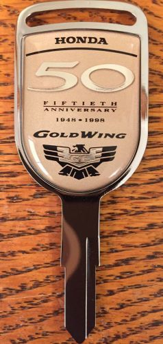 Gold wing gl1500 anniversary key oem chrome blank type 1 goldwing ignition