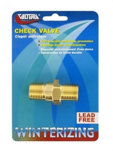 Valterra check valve 1/2in brass mpt/mp p23415lfvp