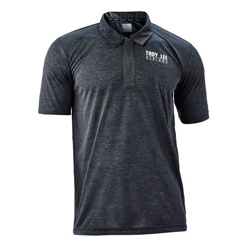 Troy lee designs ride polo mens bicycle jersey dark gray 2xl
