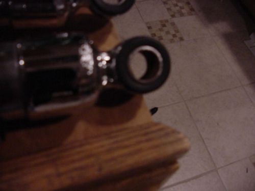 Suzuki honda  yamaha kawasaki air shock new chrome   13 or 13 1/2  inch