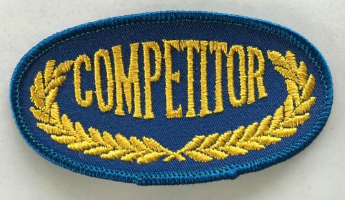 Competitor embroidered cloth patch.