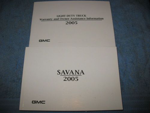 2005  gmc savana van owners manual