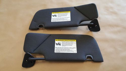 2007-2009 mustang gt500 shelby coupe sun visors pair