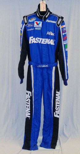 Carl edwards fastenal simpson sfi-5 race used nascar driver suit #4595 42/32/32