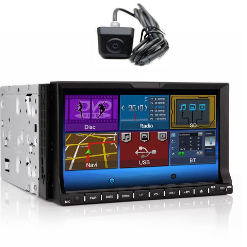 7&#034; double 2din car stereo hd dvd player bluetooth radio rds in dash audio camera