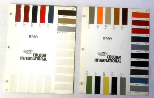 1979 bmw dupont color international color paint chip chart all models original