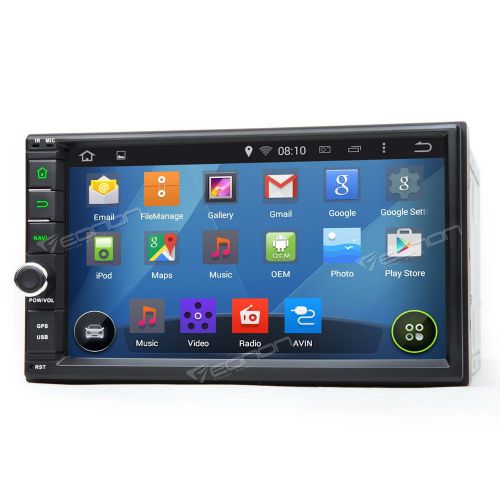 Us android double 2 din 7"hd car stereo gps radio o bluetooth touch screen mp3