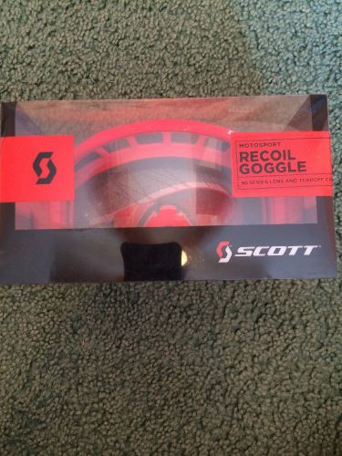 Scott recoil motorsport goggle red