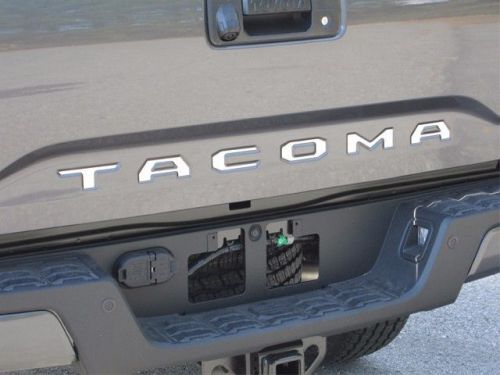 Mirror chrome bumper letters inserts for toyota tacoma 2016