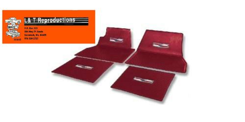 1955 56 57 chevy red crest floor mats belair sedan hardtop