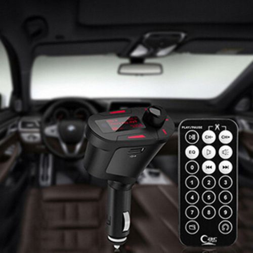 Find Red LCD MP3 Player Wireless FM Transmitter Modulator USB charging