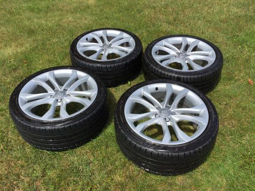 Audi oem wheels rims 19 tires set
