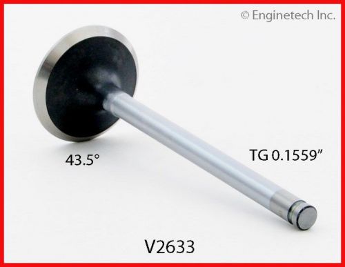 Exhaust valve 1.624" head 1g v2633 enginetech chry dodge jeep 3.9l v6 318 360 v8
