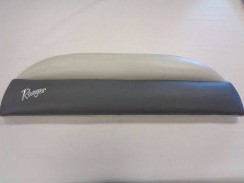Ranger gray / off white vinyl leaning post back 35 1/2" x 10 1/2" marine boat