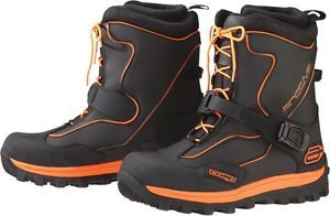 Arctiva comp9 boots snowmobile leather moisture wicking mens size 10 orange