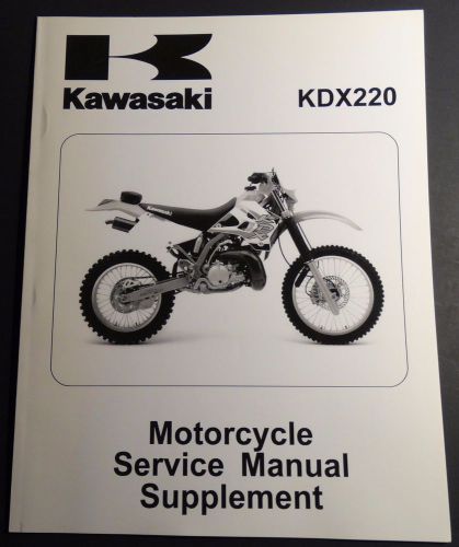 1997-2003 kawasaki kdx220 service manual supplement p/n 99924-1204-55 (422)