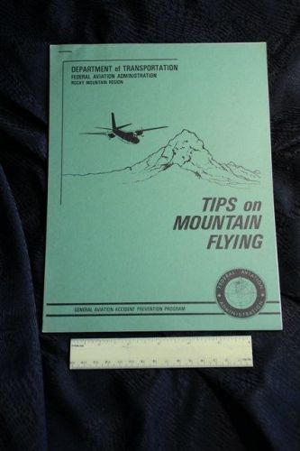 Tips on mountain flying by rocky mountain region, faa