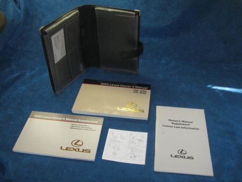 2003 lexus owner&#039;s manual book set, gs 430 / gs 300, with original case - nice!
