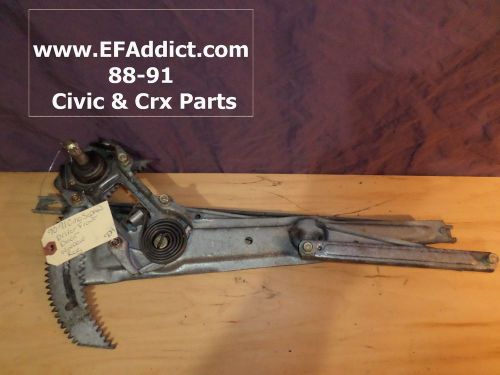 90-91 civic sedan window regulator driver side front door