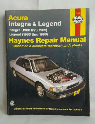 1986-1989 acura integra 1986-1990 acura legend haynes repair manual 12020