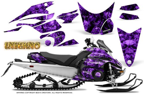 Yamaha fx nytro 08-14 creatorx graphics kit snowmobile sled decals inferno pr