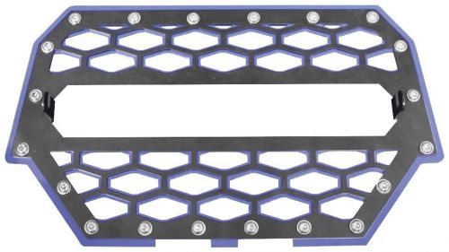 Modquad - rzr-fgl-1k-bl - front grill without 10in. light bar, black/blue