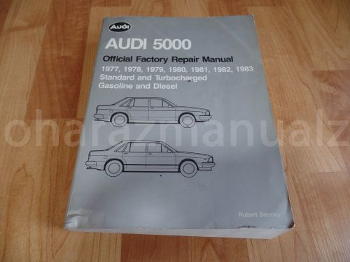1977-1983 audi 5000 cis shop service repair manual oem gas diesel standard turbo