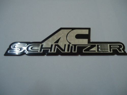 Car acs side fender trunk badge emblem black silver