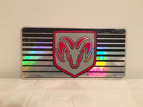 Dodge ram decorative license plate