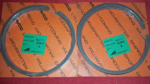 Lycoming 74673 compression rings nos, qty 12 ( two sets of six rings each )