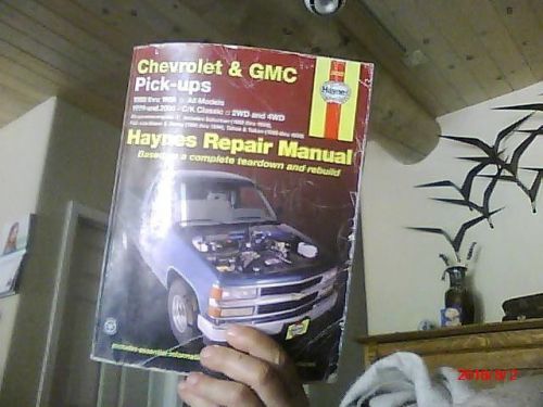 Haynes repair manual 24065 chevy gmc pickups 1988-2000