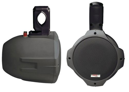 Pyle marine audio plmrb65 new 6.5 inch 2-way black wake board speakers - pair