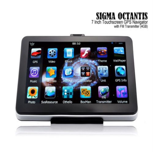 7&#034; inch car gps 4gb touch screen mp4 128mb bluetooth-enabled with back up camera