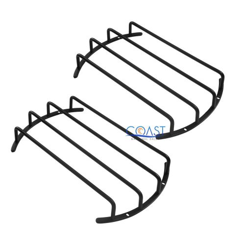2x universal car home 12&#034; metal black subwoofer speaker grille cover bar grille