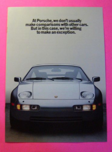 1986 porsche showroom sales brochure..8 pages