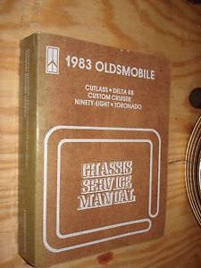 1983 oldsmobile shop manual service book original rare cutlass toronado cruiser
