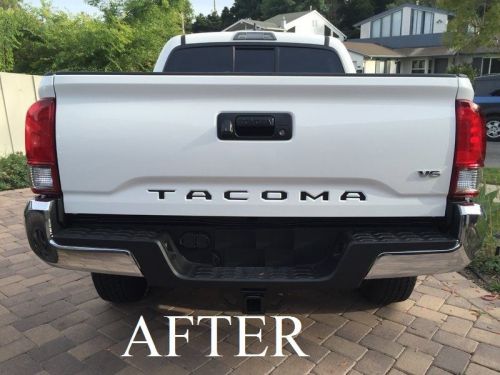 Toyota tacoma 2016 plain black letter inserts kit