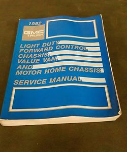 1992 gmc truck service manual x-9232 chassis value van motor home