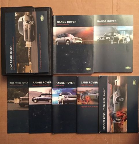 2005 range rover owner&#039;s manual with case