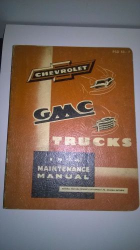 1954 chevrolet gmc trucks shop maintenance manual
