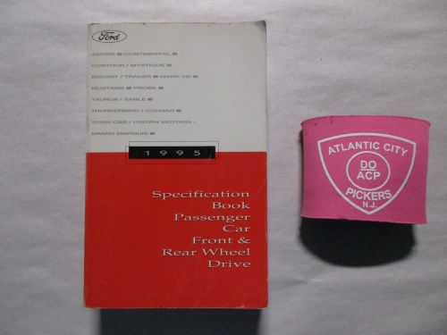 1995 ford passenger car front &amp; rear wheel drive specification spec book