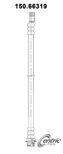 Brake hydraulic hose rear right lower,rear lower centric 150.66319