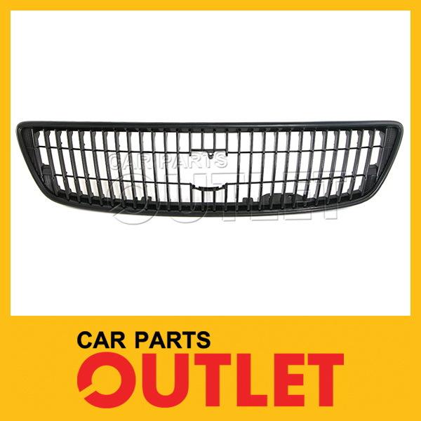 1998-2000 lexus gs300 gs400 front grille raw mat black plastic frame w/o chrome